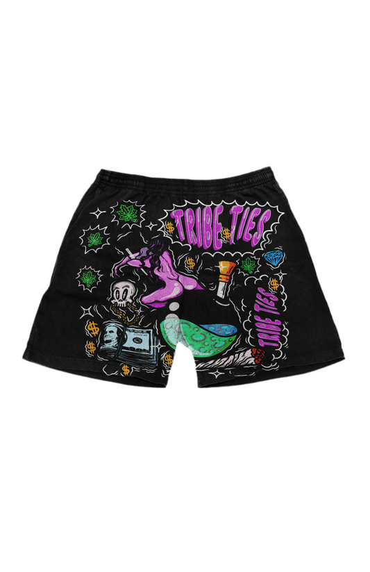 Tribe Ties “Party” Shorts